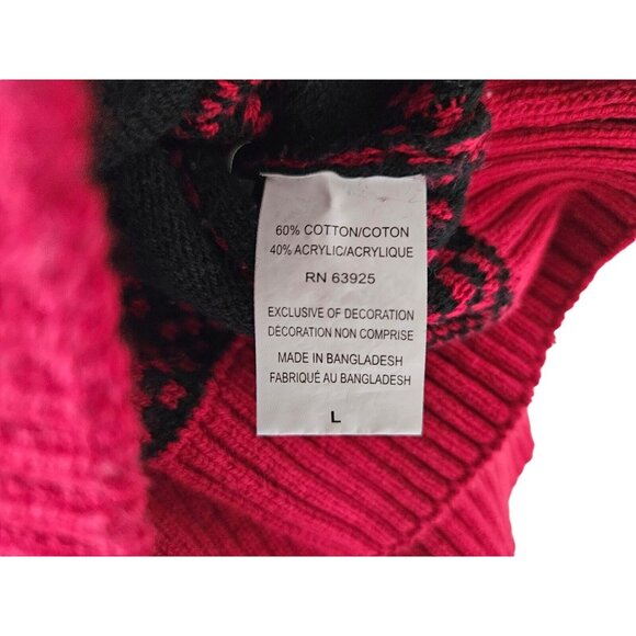 Rudolph Reindeer Pom Pom Nose Pooping Pepermints Ugly Christmas Sweater Men’s L - Picture 7 of 9